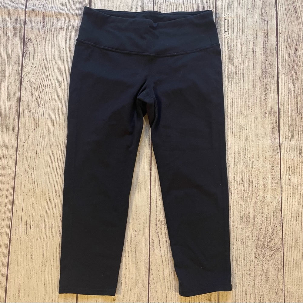 Athleta Navy Blue Chaturanga Capri Crop Leggings Size Small